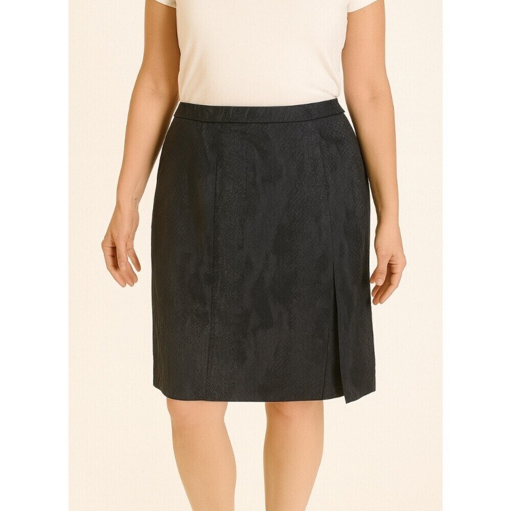 ALTUZARRA for Target Black Snake Embossed Pencil Skirt SZ 2 business career